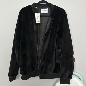 Fashion Nova Fur Bomber Jacket